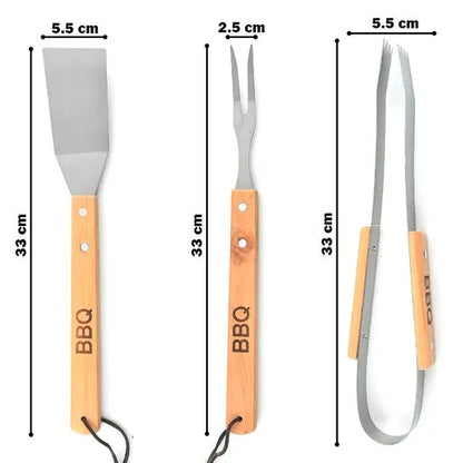 3-Pcs BBQ Tools