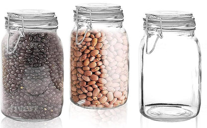 3-Pcs Plastic Seal Jars