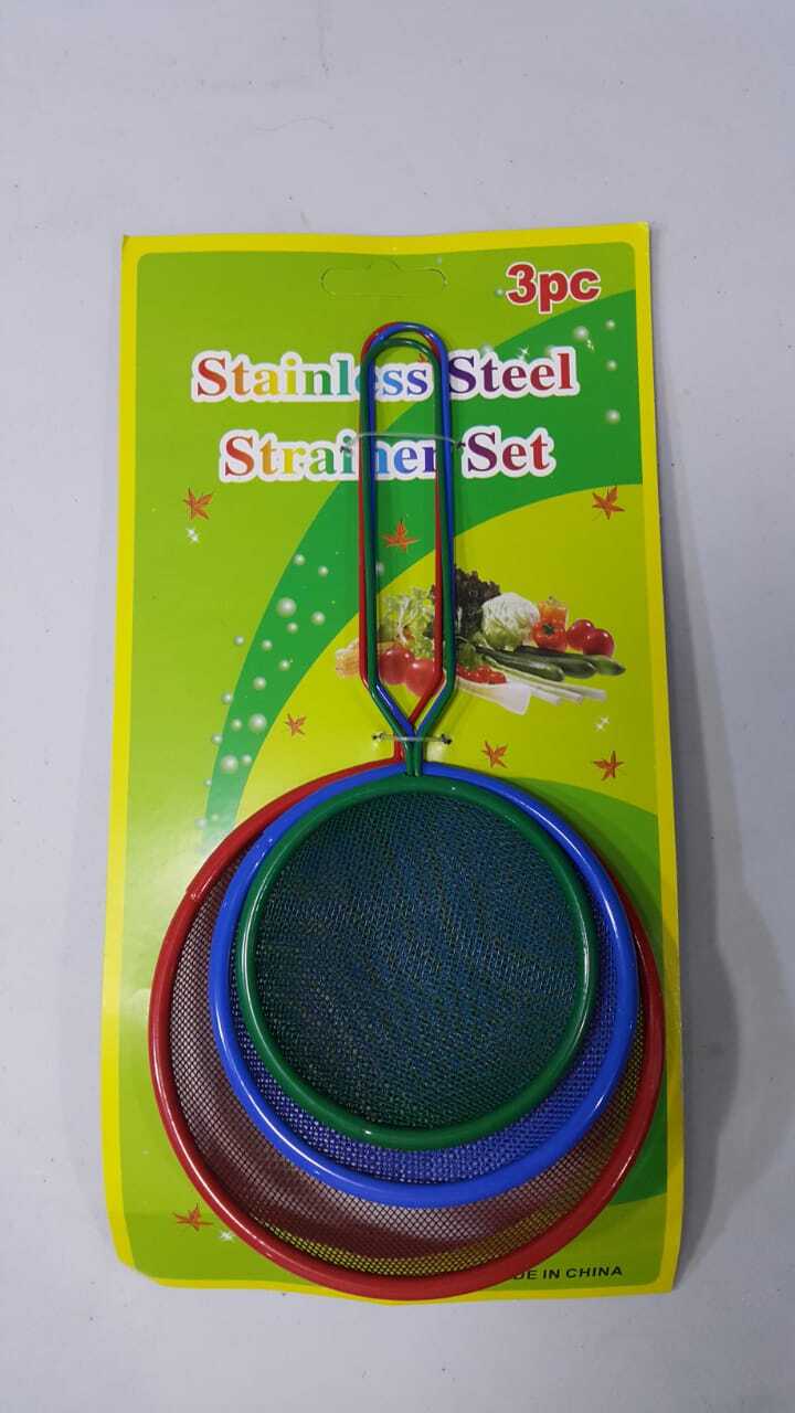 3-Pcs Colorful Strainers