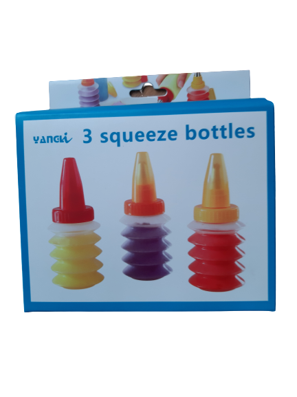 3-Pcs Squeeze Bottles