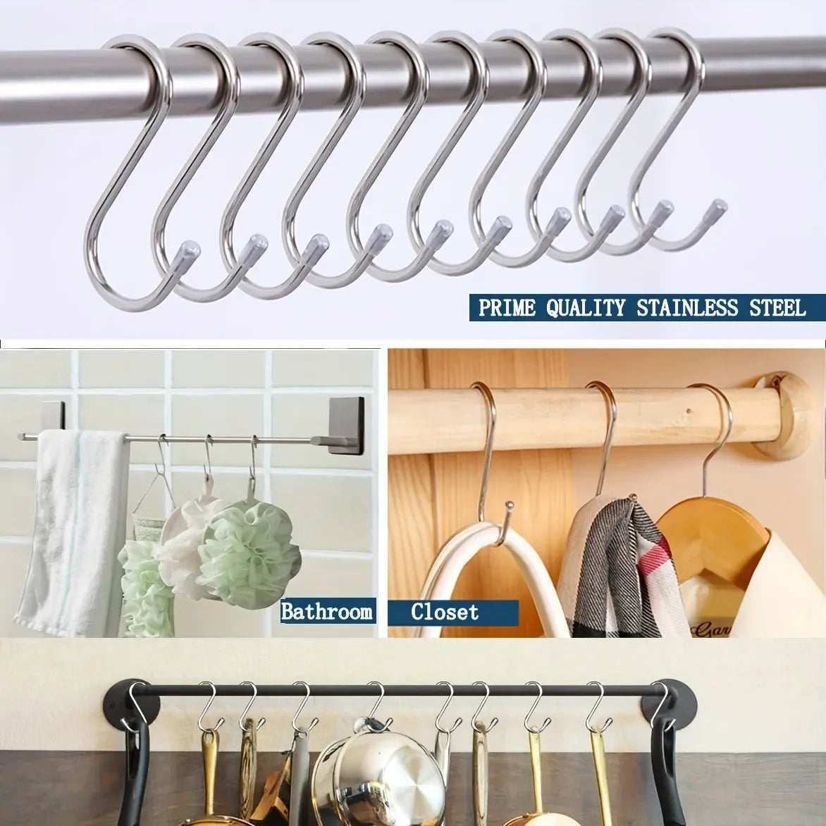 4-Pcs S-Hook