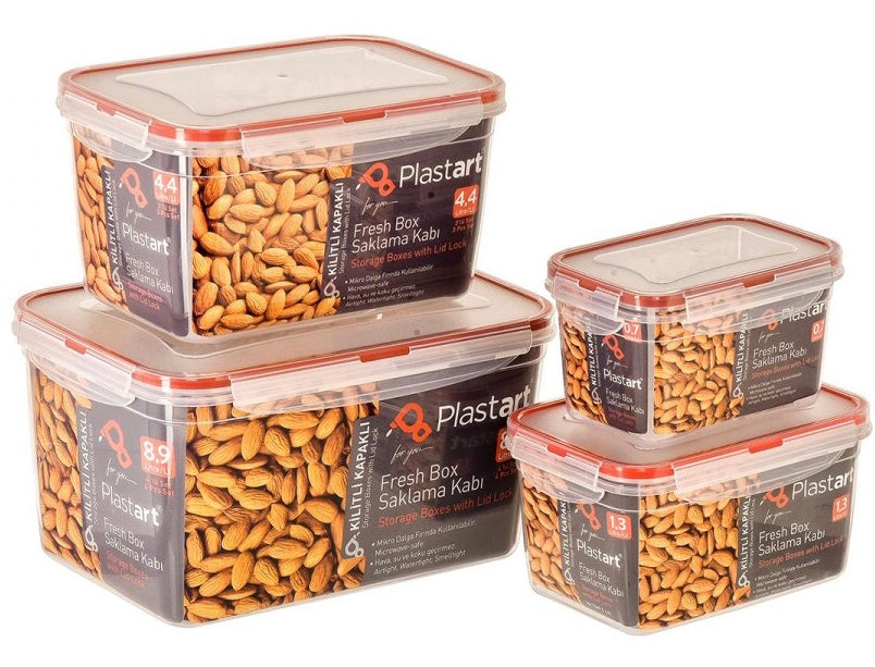 4-Pcs Deep Containers