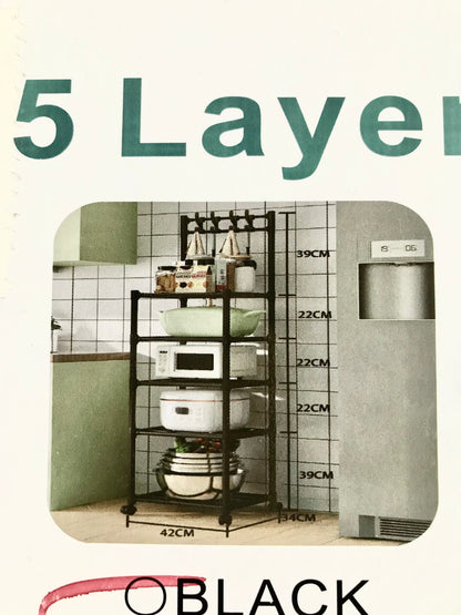 5-Layer Hook Rack (white)