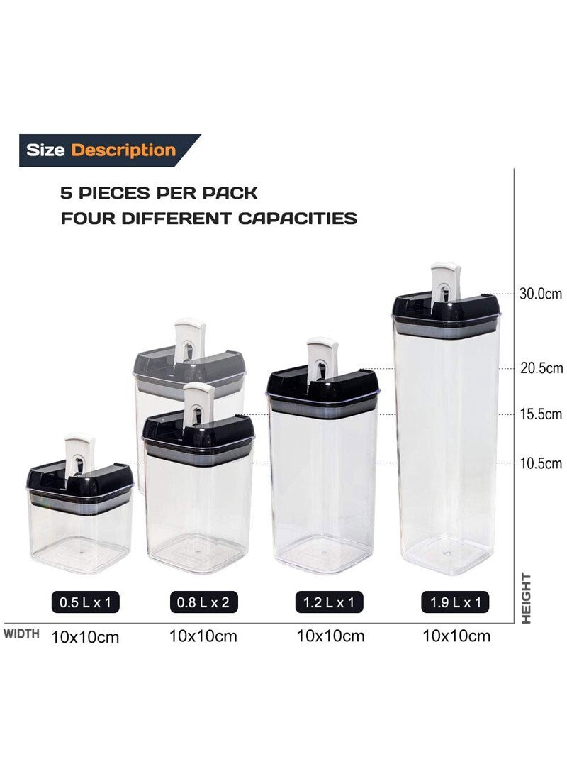 5-Pcs Food Containers