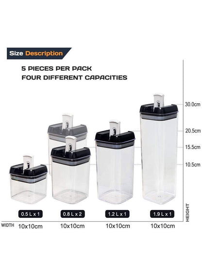 5-Pcs Food Containers
