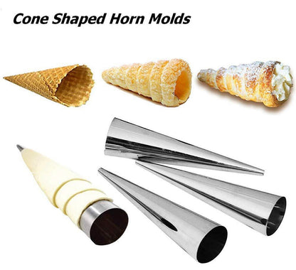 4-Pcs Cannoli Molds