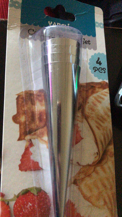 4-Pcs Cannoli Molds