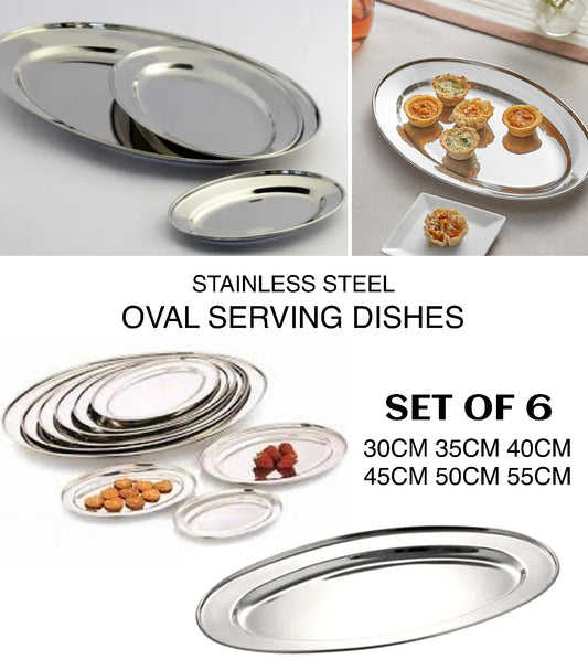 6-Pcs Oval Dishes