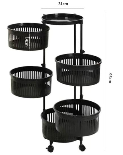 5-Tier Rotating Basket