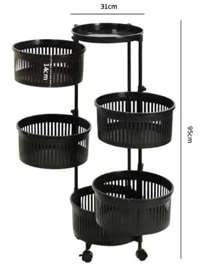 5-Tier Rotating Basket