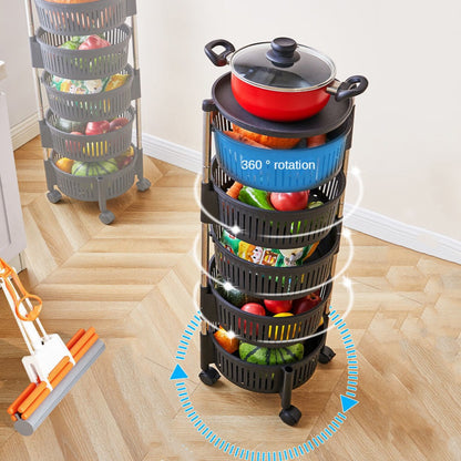 5-Tier Rotating Basket