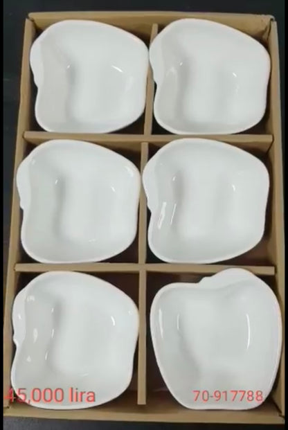 6-Pcs Porcelain Bowls