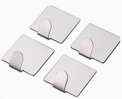 4-Pcs Stick-On Hooks