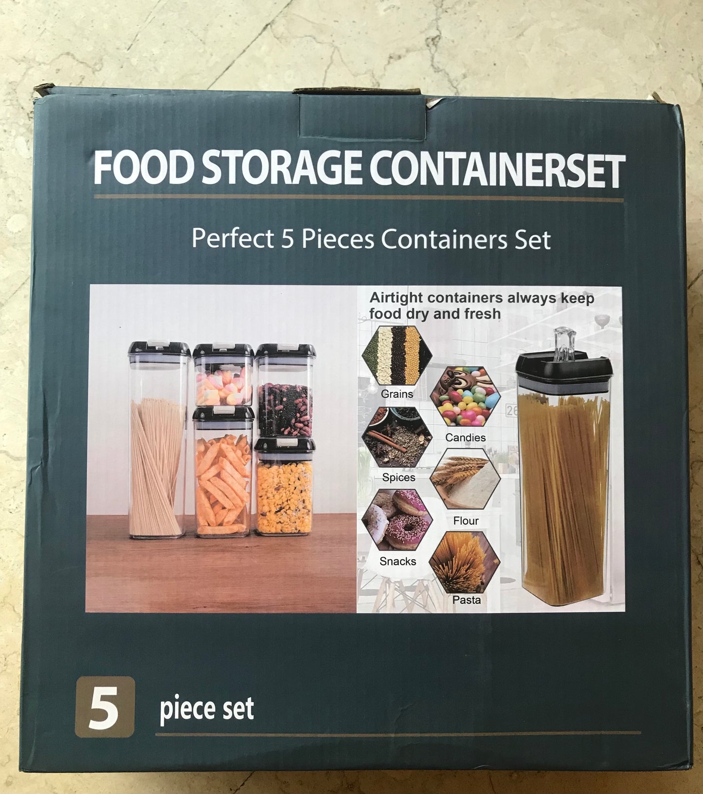 5-Pcs Food Containers