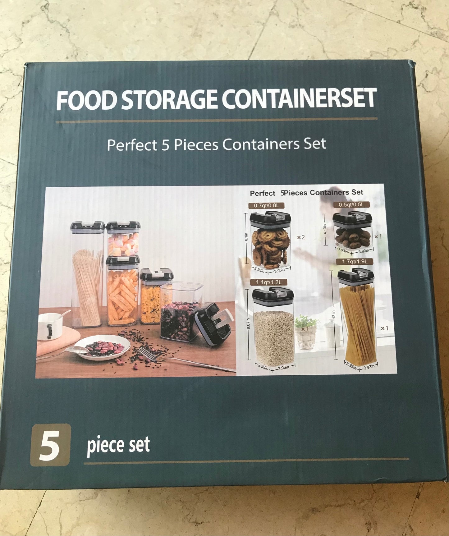 5-Pcs Food Containers