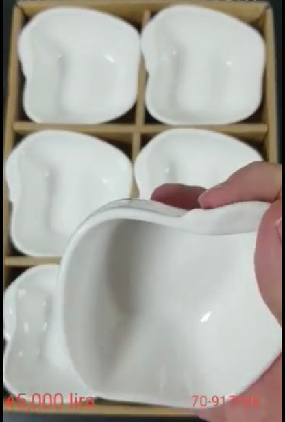 6-Pcs Porcelain Bowls
