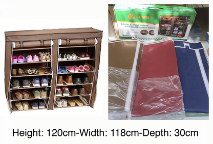 6-Tier Double Shoe Rack