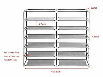 6-Tier Double Shoe Rack