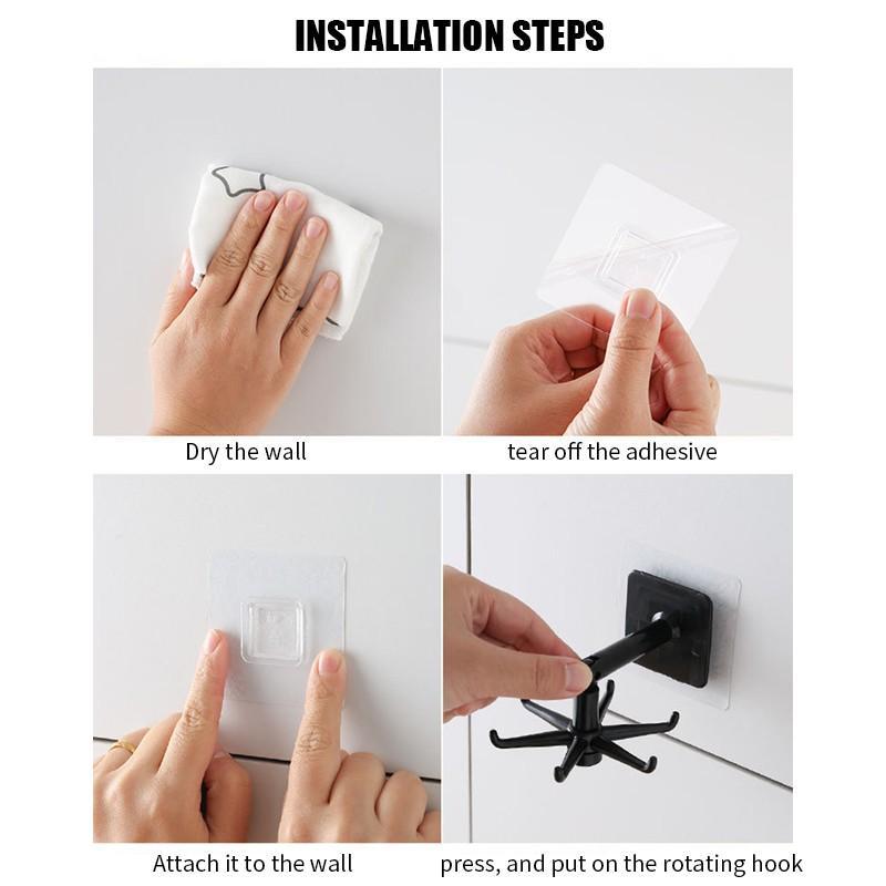 Adhesive Rotating Hook
