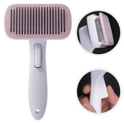 Auto-Clean Pet Brush