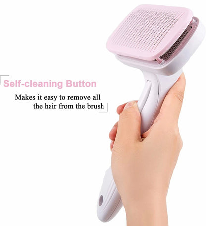 Auto-Clean Pet Brush