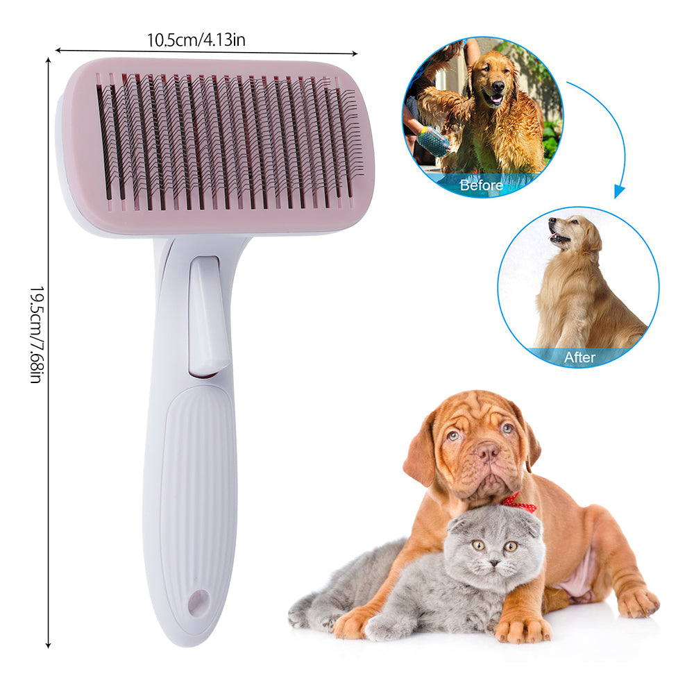 Auto-Clean Pet Brush