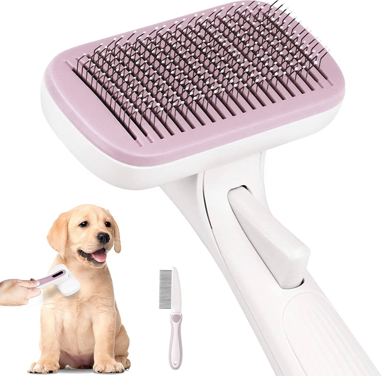 Auto-Clean Pet Brush