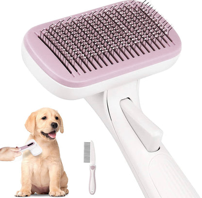 Auto-Clean Pet Brush