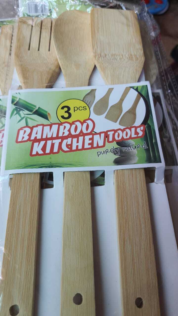 3-Pcs Wooden Utensils