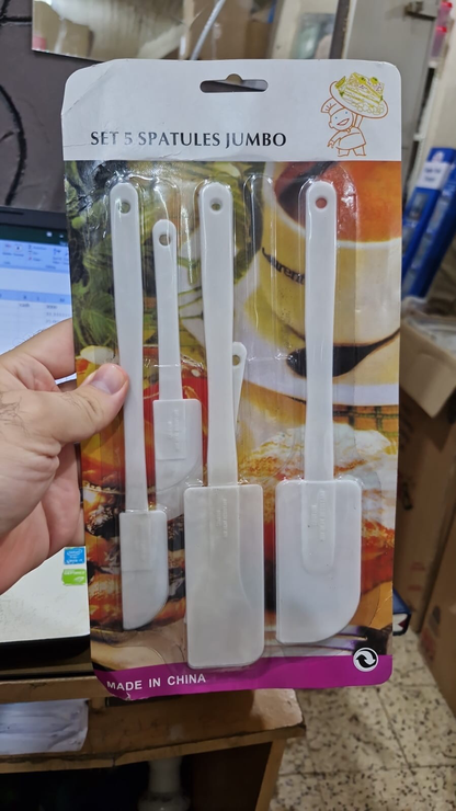 5-Pcs Plastic Spatula