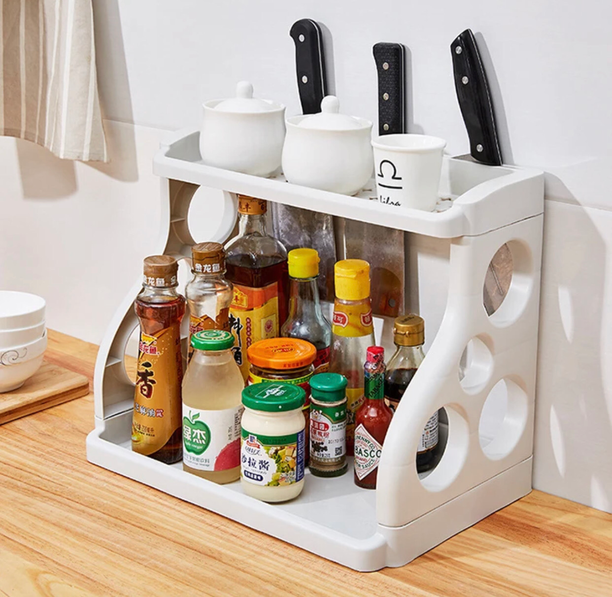 2-Tier Shelf Unit (Gray)