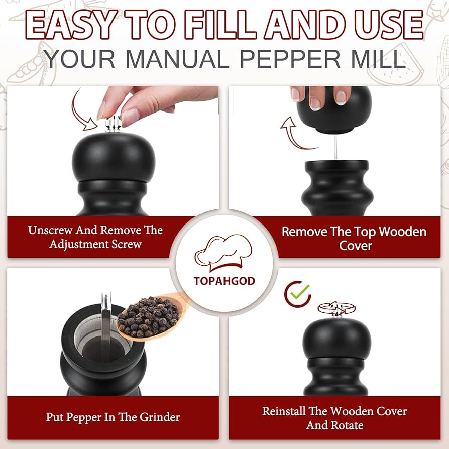 Wooden Pepper Grinder