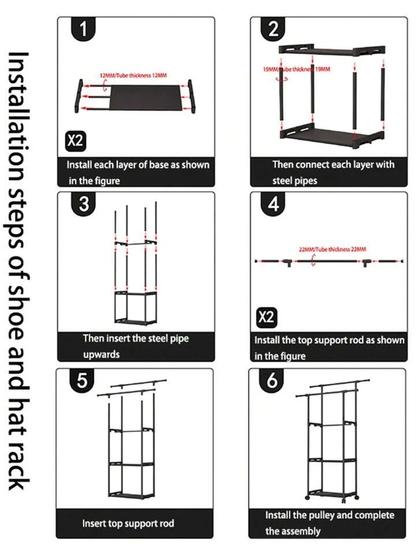 Double-Pole Rack