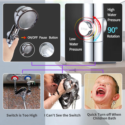 Silicone Back Shower Head