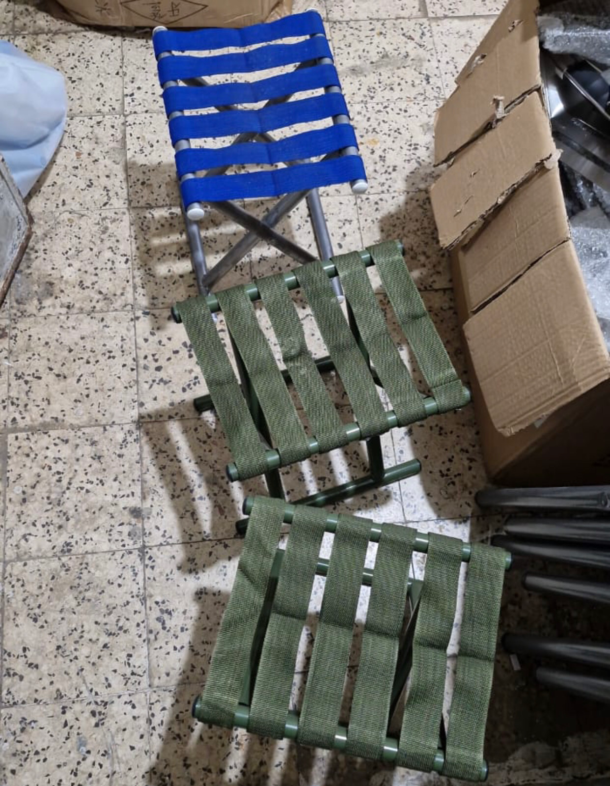 Folding Stool Chair (Green)
