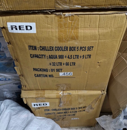5-Pcs Cooler Set (Red)