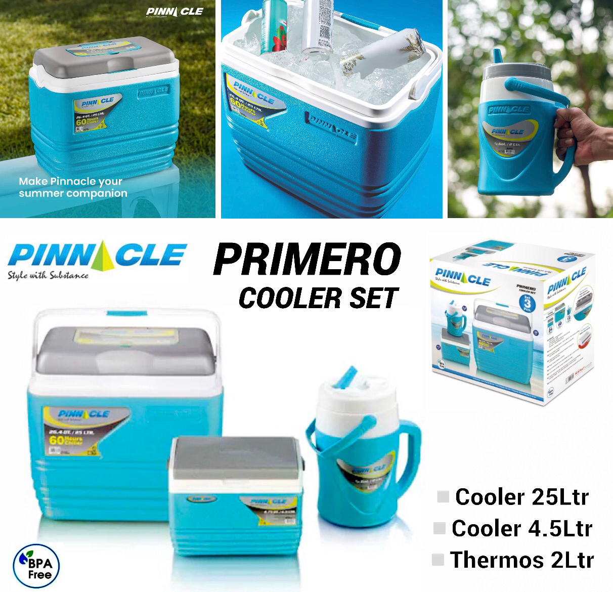 3Pcs Cooler Set (Blue)