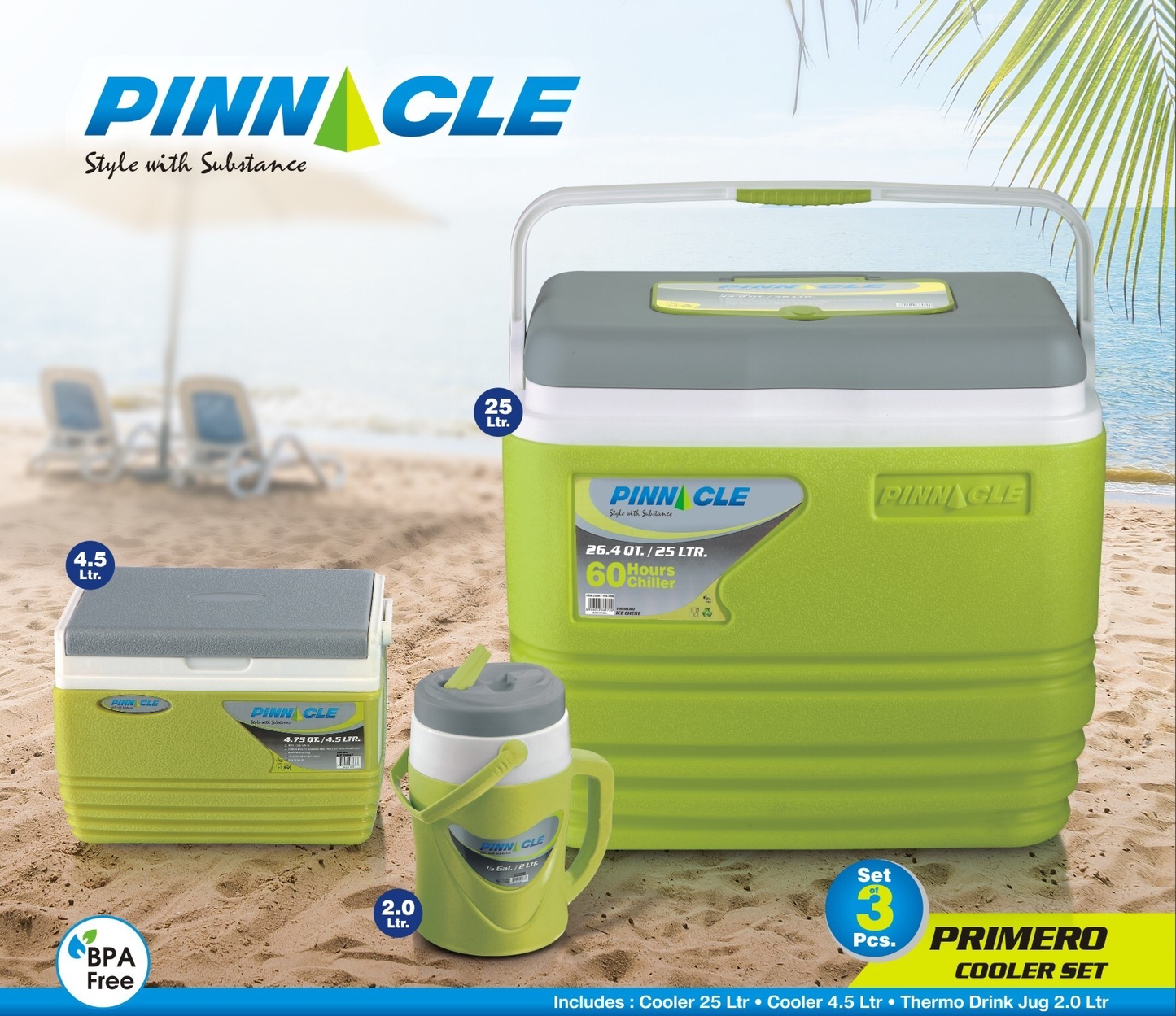 3Pcs Cooler Set (Green)