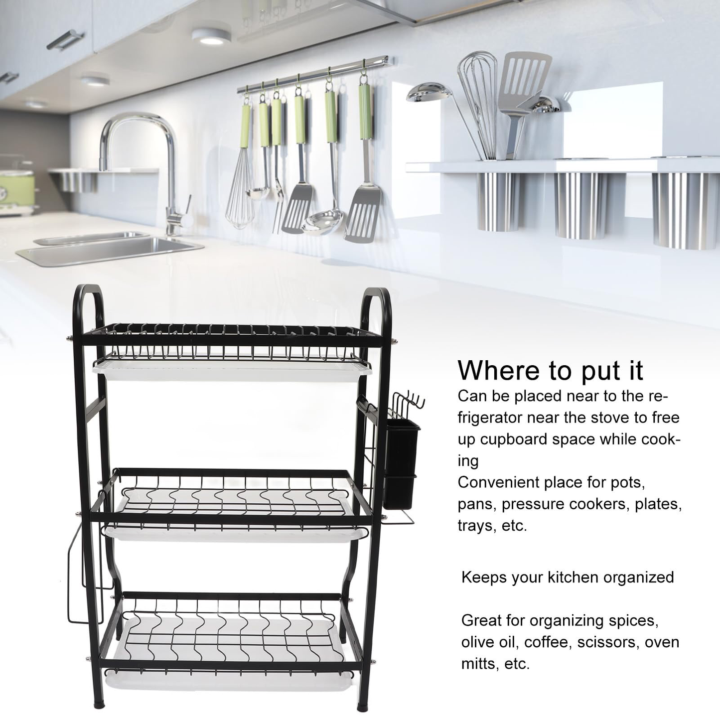 3-Tier Dish Rack