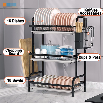 3-Tier Dish Rack
