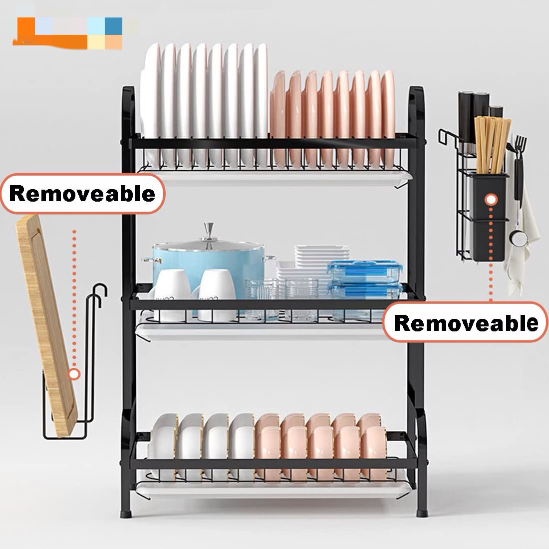 3-Tier Dish Rack
