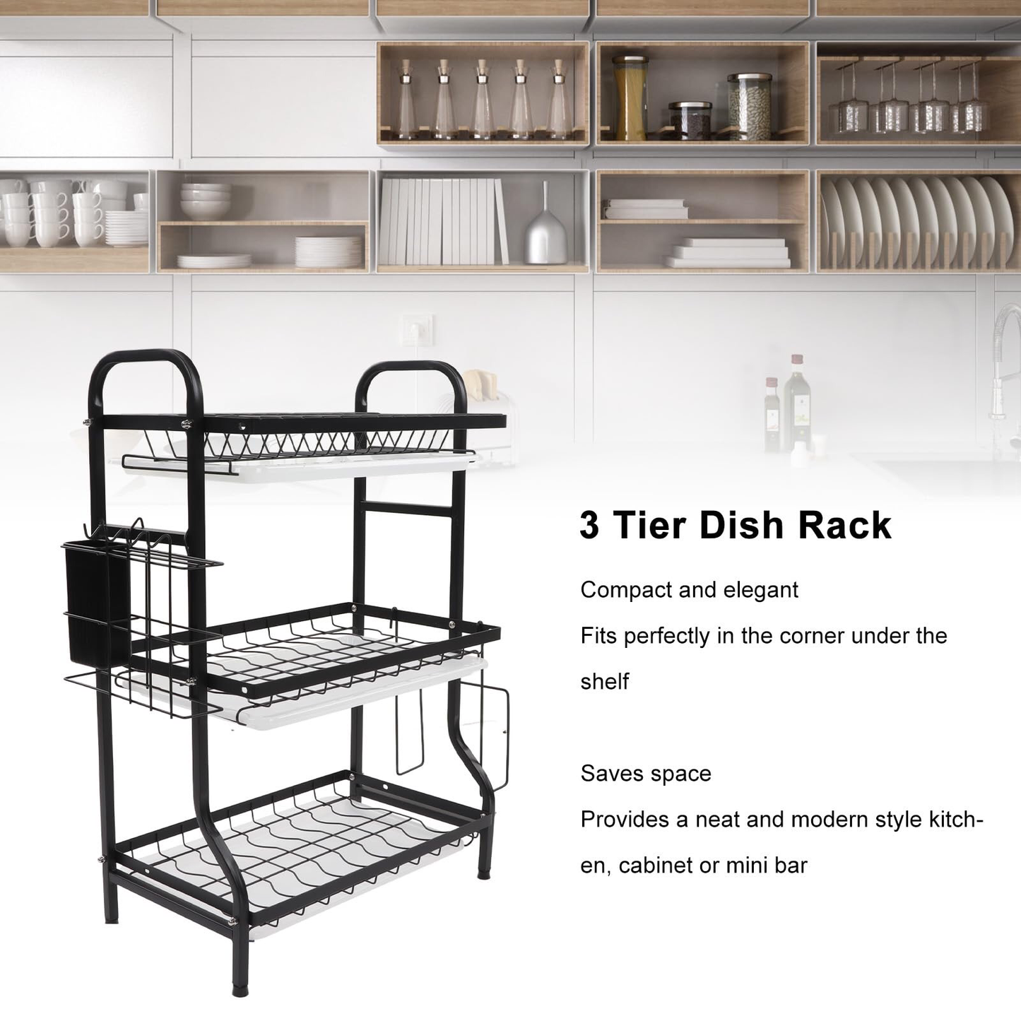 3-Tier Dish Rack
