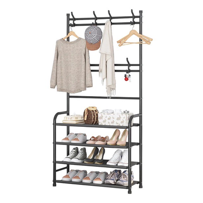 Coat/Shoe Rack (Black)
