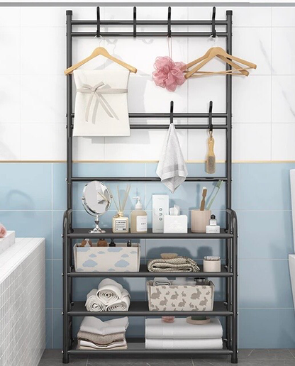 Coat/Shoe Rack (Black)