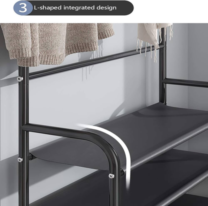 Coat/Shoe Rack (Black)