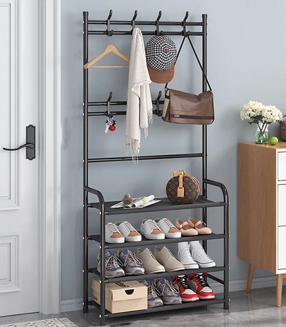 Coat/Shoe Rack (Black)