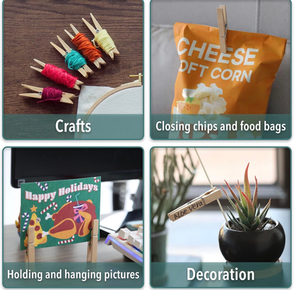 20-Pcs Wooden Pins
