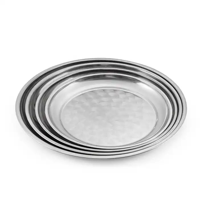 4-Pcs Round Trays