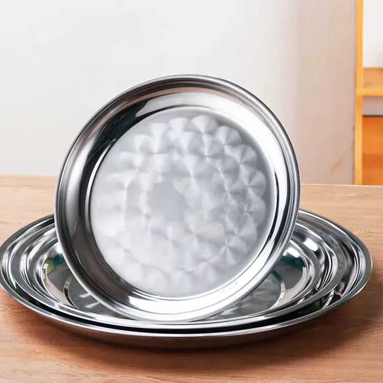 4-Pcs Round Trays