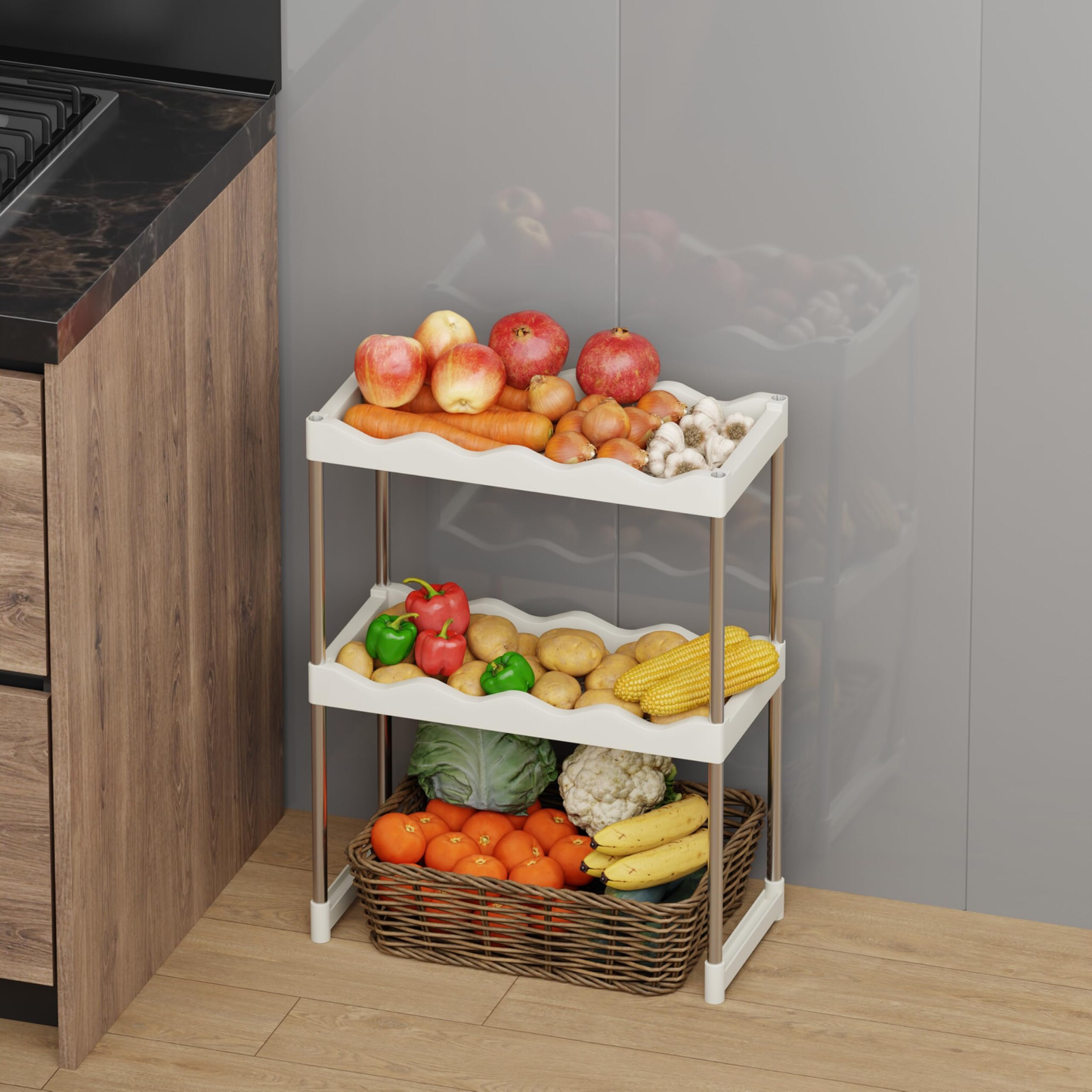 2-Tier Shelving Rack